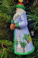 Charleston SC Custom Santa Ornament