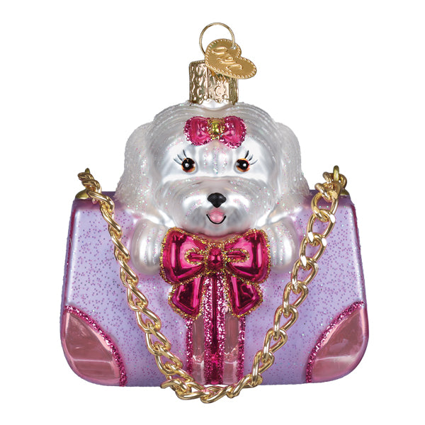 Posh Pup in Purse Ornament