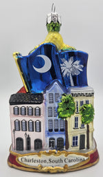 5"Charleston SC Glass Ornament