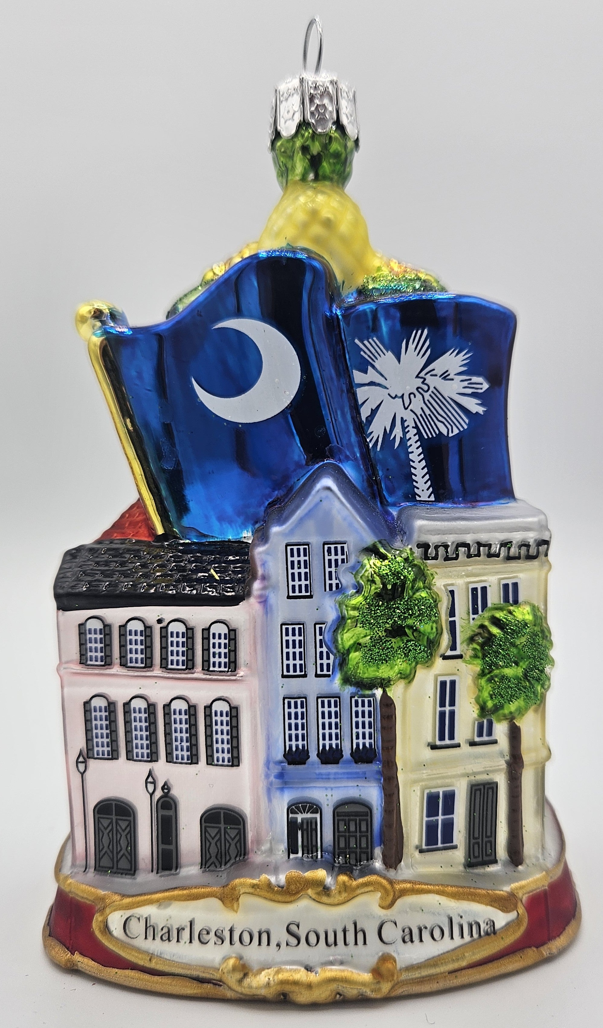 5"Charleston SC Glass Ornament