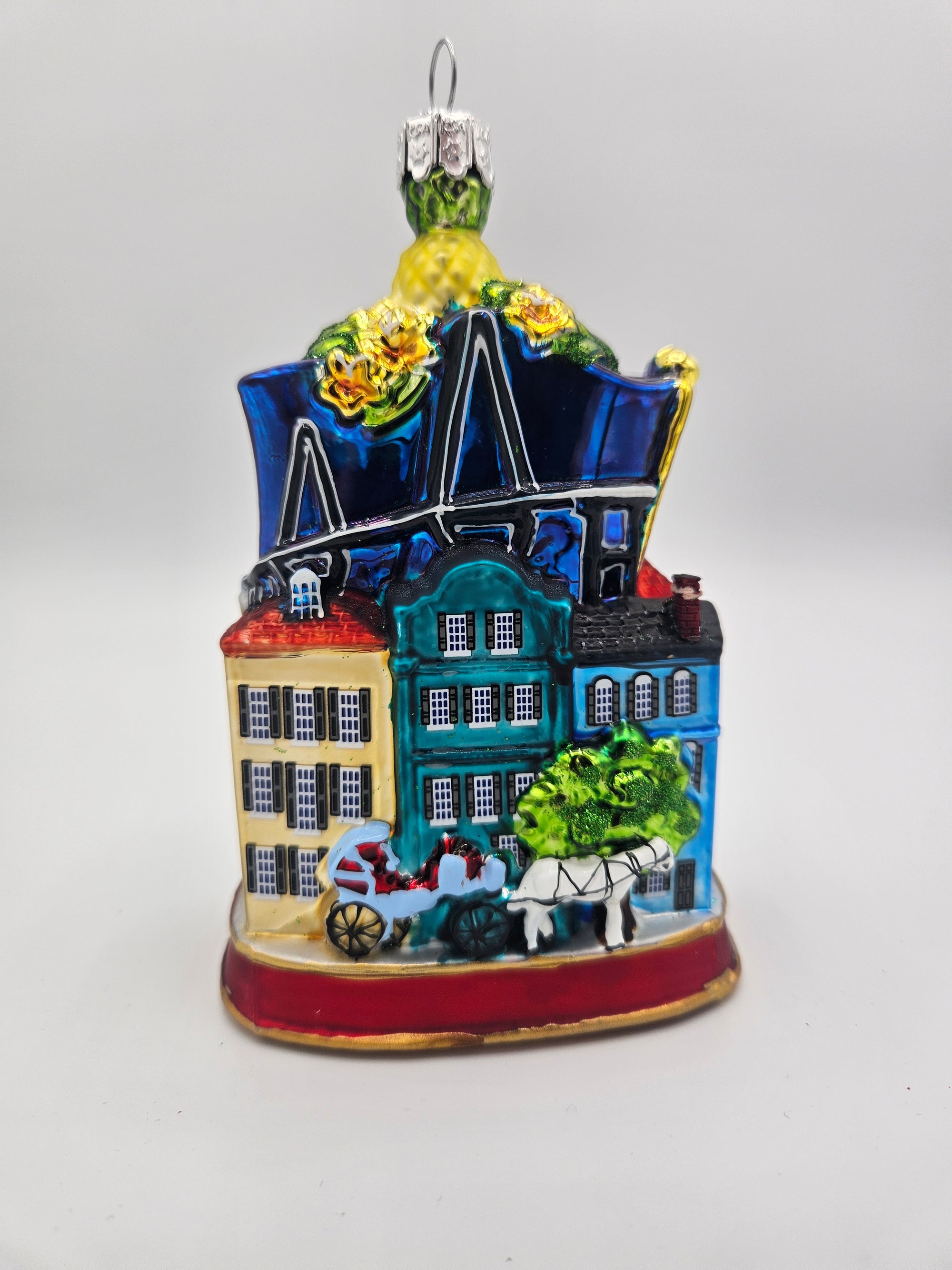 5"Charleston SC Glass Ornament