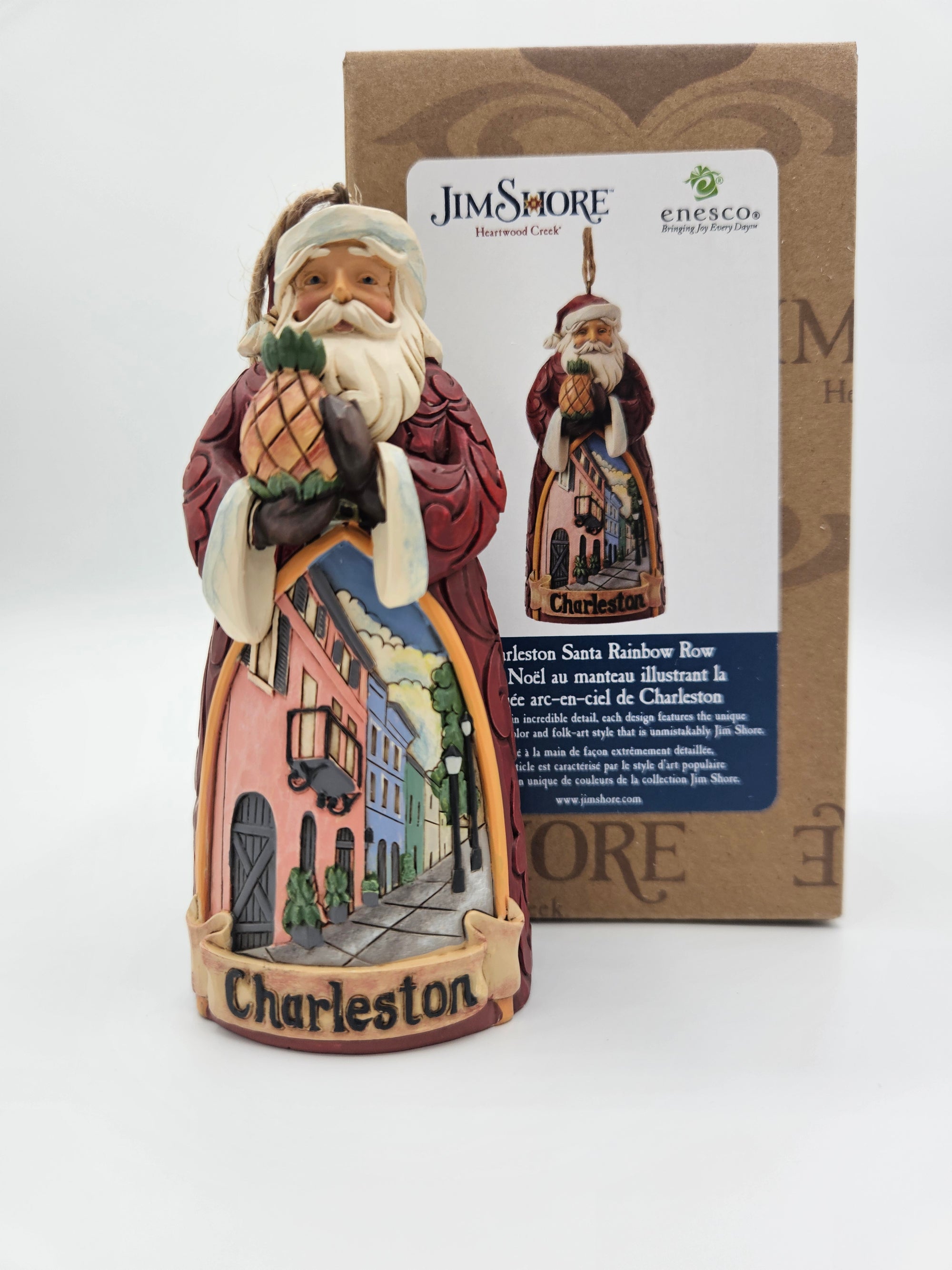 Jim Shore Charleston Rainbow Row Ornament