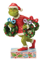 Grinch with Multiple Wreaths Figure