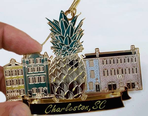Charleston, SC Rainbow Row Ornament