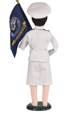 Navy Woman with Flag