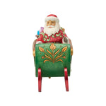 Santa Riding in Musical Sleigh Figure Special Edition
