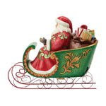 Santa Riding in Musical Sleigh Figure Special Edition