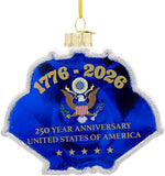Kurt S. Adler Glass 250th Anniversary U.S. Flag Ornament