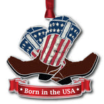 Cowboy Boots USA Ornament