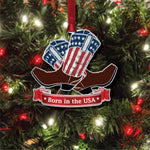 Cowboy Boots USA Ornament