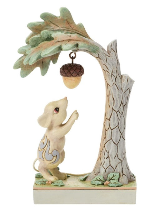 Woodland Mouse and Acorn Figure