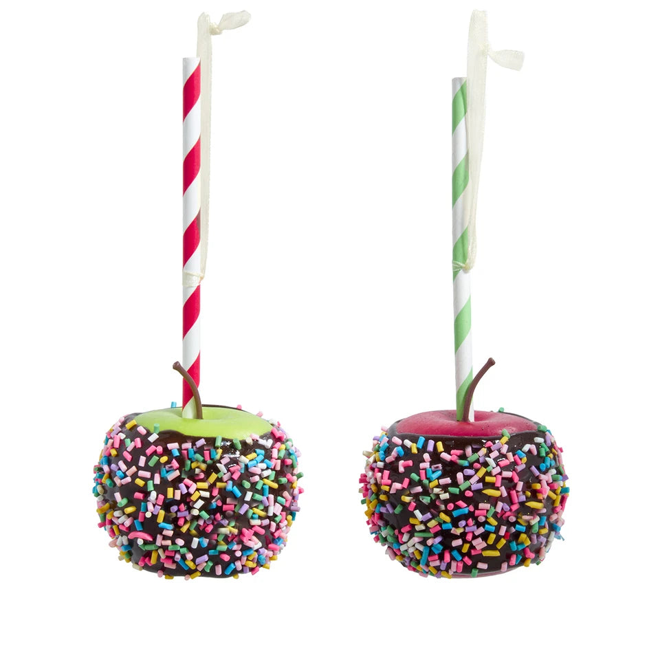 6.7" Candy Apple w/Sprinkles Ornament 2A
