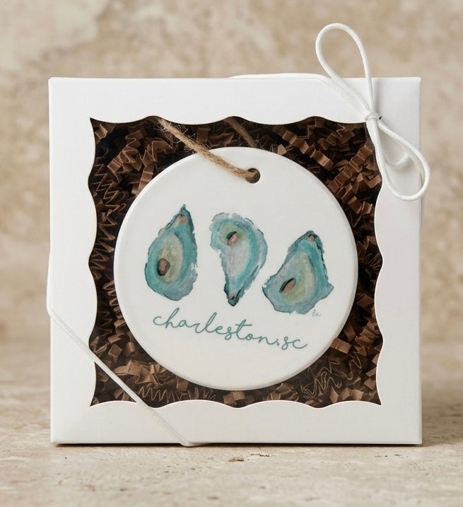 3 Oyster Shells Ornament