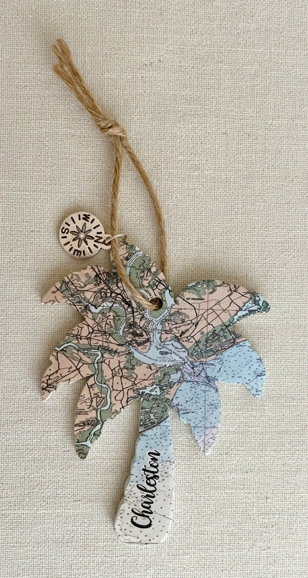 Palm Tree Shape Charleston Ornament