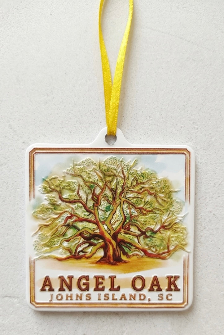 Angel Oak Tree Metal Ornament AO WC Metal