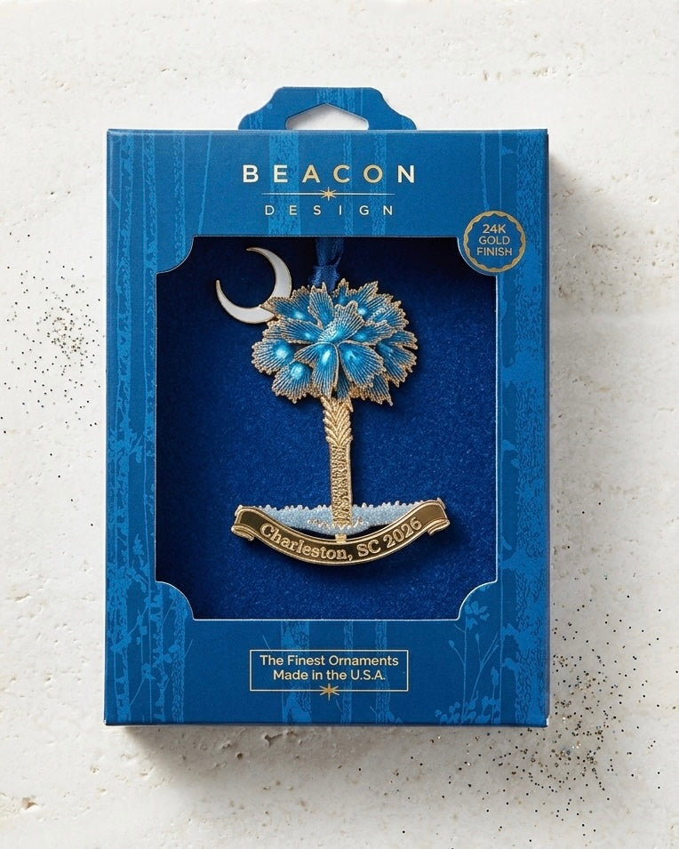 S.C. Palmetto & Moon Ornament