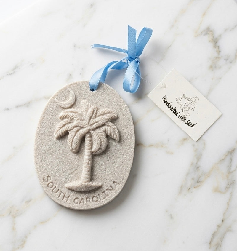 South Carolina Palmetto Moon Sand Ornament