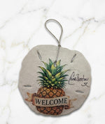 Pineapple Welcome Sand Dollar Ornament
