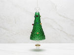 Green Tree Glass Ornament