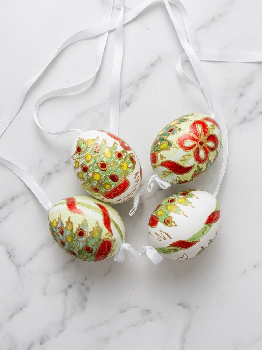 2083 Real Hand Painted Austrian Egg