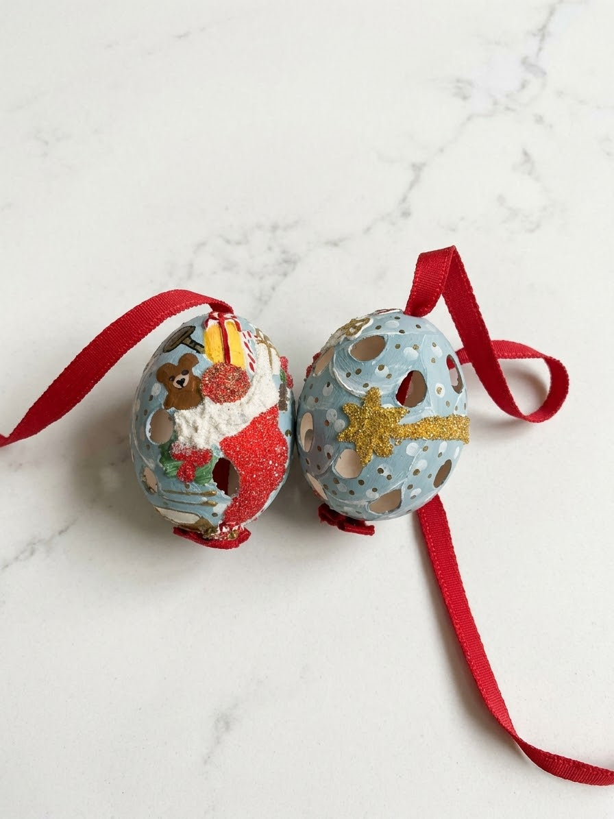 2151 Real Hand Painted Austrian Egg