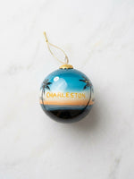 Blue Sunset Palm Tree Ornament