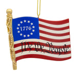 3.75" Resin American Flag Ornament