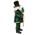 18" KSA Kringles Irish Santa With Shamrock Staff