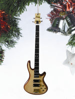 5" Natural Wood Bass Electric Guitar with Box