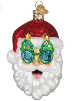 Christmas Tree Shades Santa Ornament