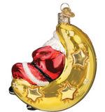 Moonlight Santa Ornament