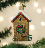 Holiday Outhouse Ornament