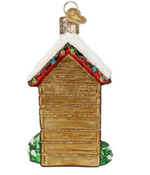 Holiday Outhouse Ornament