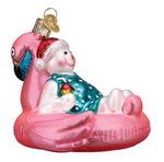 Pool Float Snowman Ornament