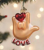 Love Sign Language Ornament