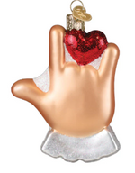 Love Sign Language Ornament