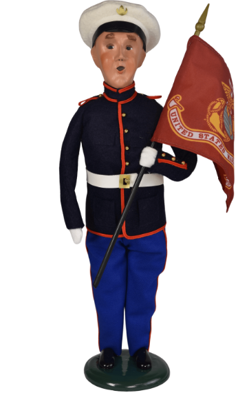 Marine Man with Flag