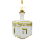 3.25" Nobel Gems Glass Dreidel Ornament