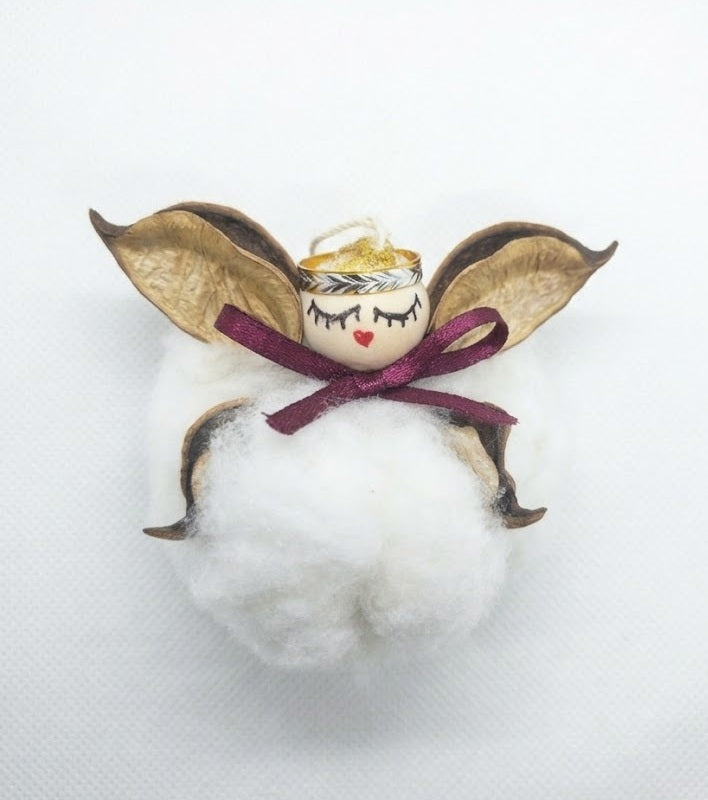 Cotton Angel Ornament