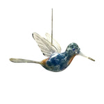 Hummingbird Glass Ornament