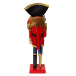 15"Wooden Pirate With Peg Leg Nutcracker