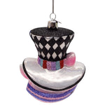 4.5" Glass Nobel Gems Cheshire Cat Head Ornament