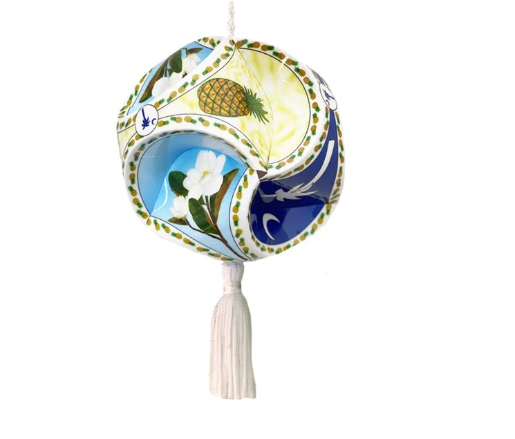 Combo SC Magnolia, Pineapple, Palmetto Tree Ornament