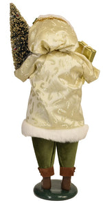 African American Gold Sparkle Santa
