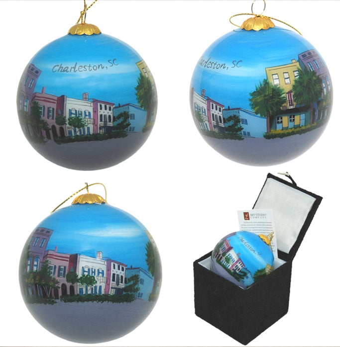 Rainbow Row Street View 150063 Ornament