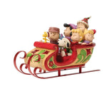 Snoopy and Friends in Sleigh