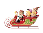 Snoopy and Friends in Sleigh