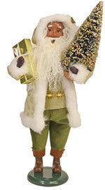 African American Gold Sparkle Santa